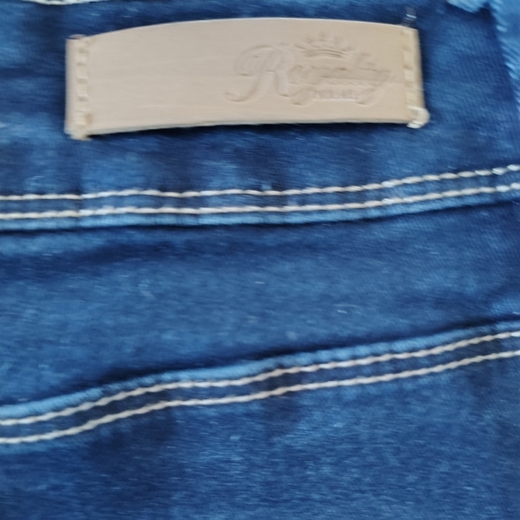 Royalty Dark Wash High Waisted Skinny jeans 16 - Picture 8 of 8